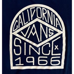 Vans California Since 1966 Graphic T Shirt Black Mens Slim Fit Size Small